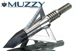 3-PK Muzzy MX-3 Fixed Blade Hunting Broadheads 100 Grain, Bad to the Bone